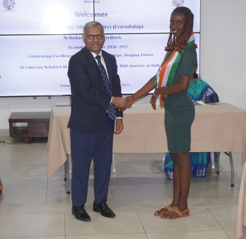 Honouring of 20 Liberian Students Awarded ICCR India–Africa Maitri Scholarships for AY 2026-2027 – 06 July 2026